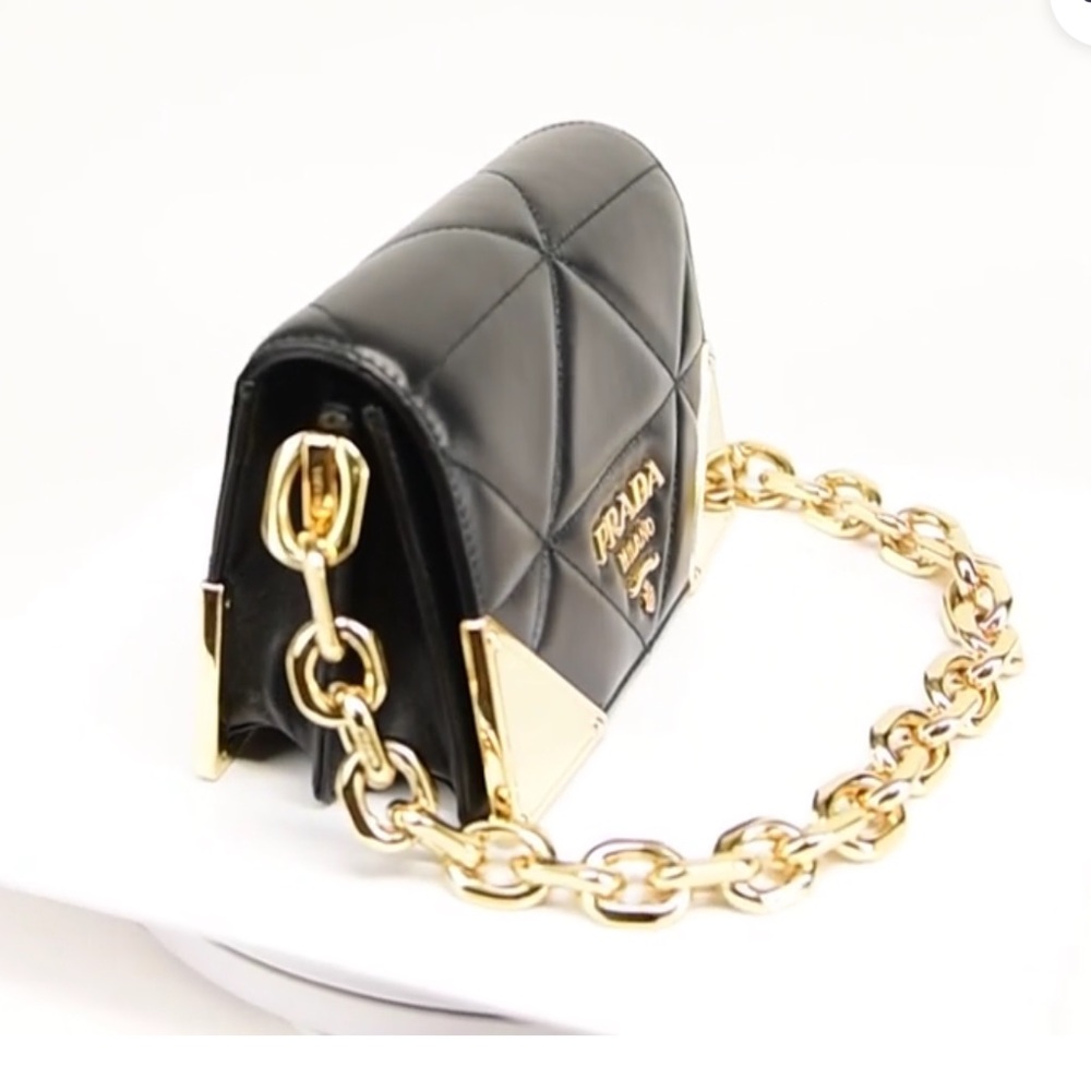 Prada Napa leather shoulder bag